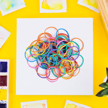 2-Inch Unbreakable Nylon Rubber Bands – Reusable Multicolor for Office, Home & School (50GM)